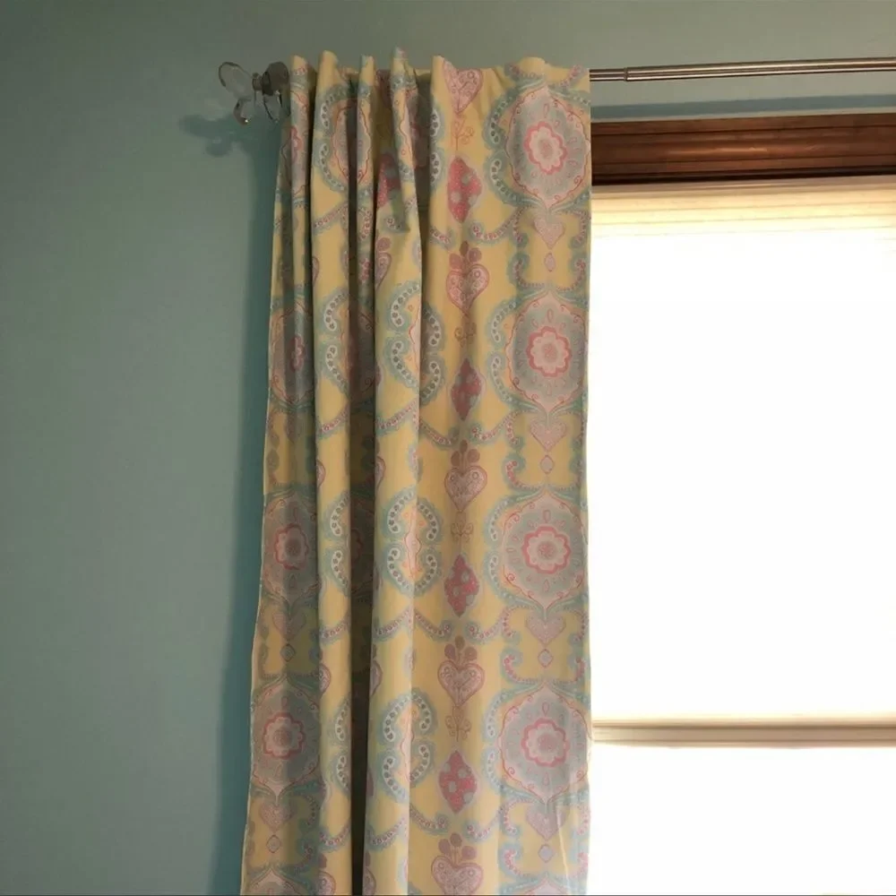 RARE Pottery Barn Kids Claudia Medallion Blackout Curtains / Drapes